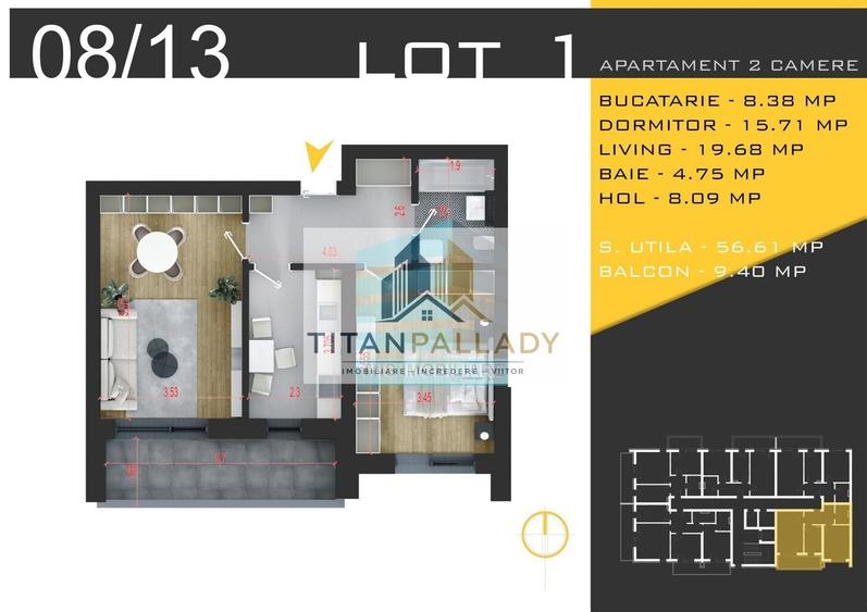 Apartament Modern 2 Camere 66 Mp, Pallady – Nicolae Teclu - 5
