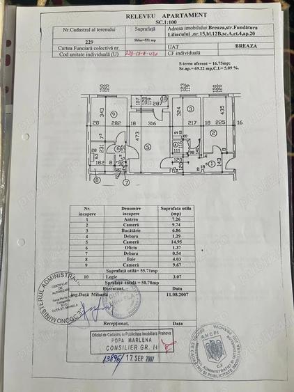 Apartament cu 3 camere semidecomandat în Breaza de Sus