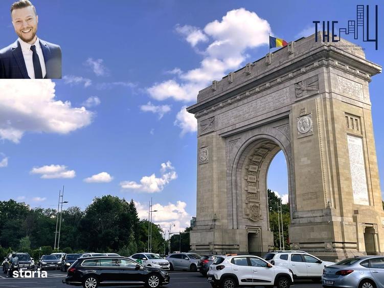 Apartament cu 2 camere decomandat în Arcul de Triumf