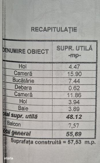 Apartament cu 2 camere decomandat în Ultracentral