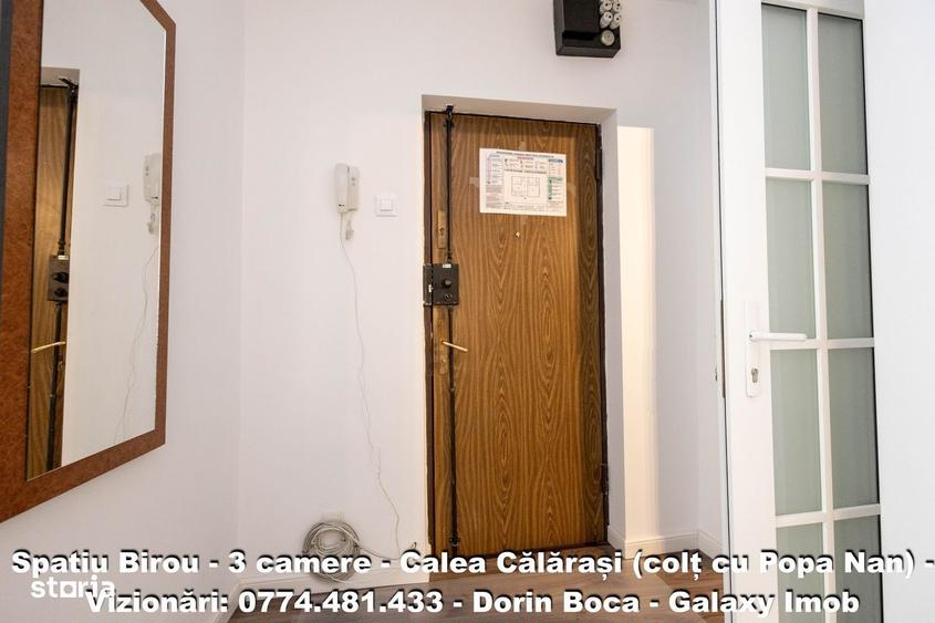 BIROU 3 Camere NEMOBILAT - CALEA CALARASI - Centrala proprie - 10