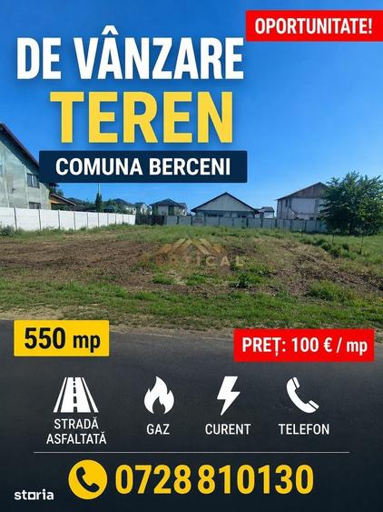 Teren de 550 mp, în Berceni