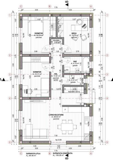 Casă individuală cu 4 camere cu Teren 500 Mp în Bod