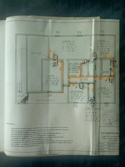 Apartament cu 4 camere semidecomandat în Central