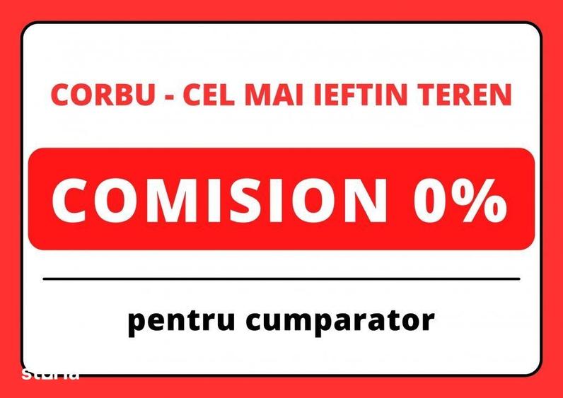 Teren de 5000 mp, în Corbu