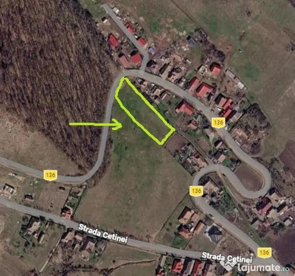 Teren de 2500 mp, în Remetea