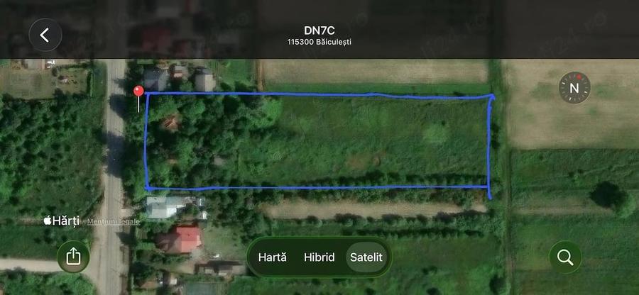 Teren de 5000 mp, în Central