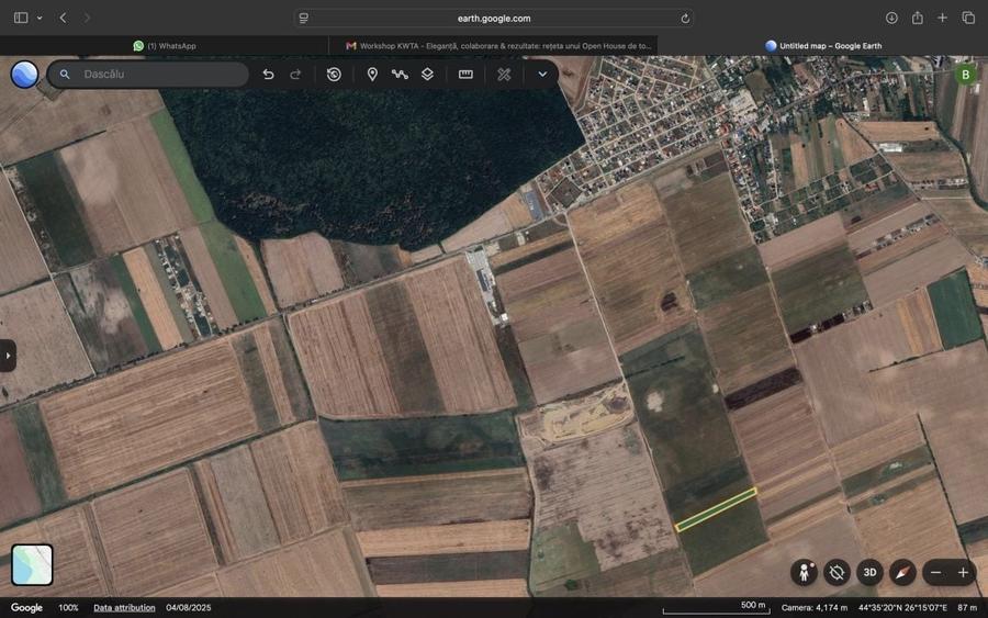 Teren agricol intravilan de 10000 mp, în Dascălu