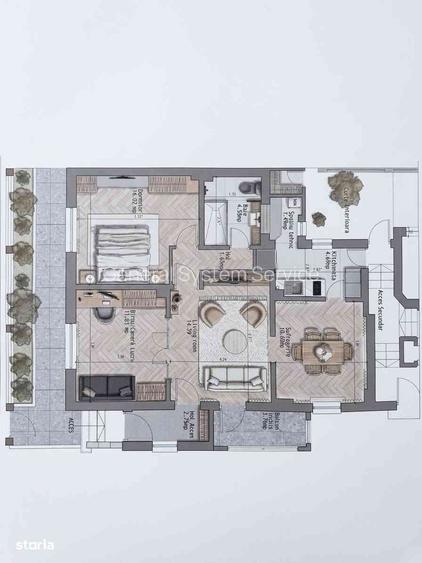 Dorobanti , apartament in vila