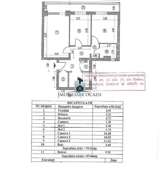 Apartament cu 3 camere decomandat în Berceni — fotografia 1
