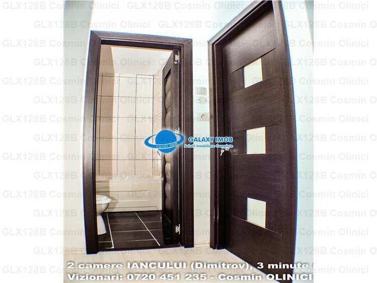 Apartament cu 2 camere semidecomandat, mobilat în Iancului