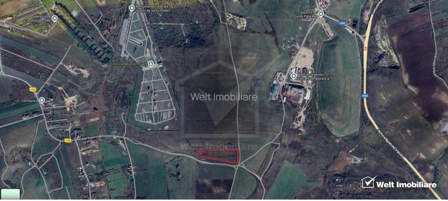 Teren intravilan arabil 5827mp, zona cimitir Mos Ion Roata - Sopor