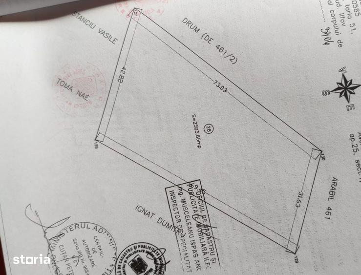 Teren de 2500 mp, în Central