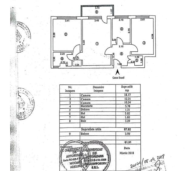 Apartament 3 camere, Etaj 1, Zona Micro 17 - ID 17872 - 1