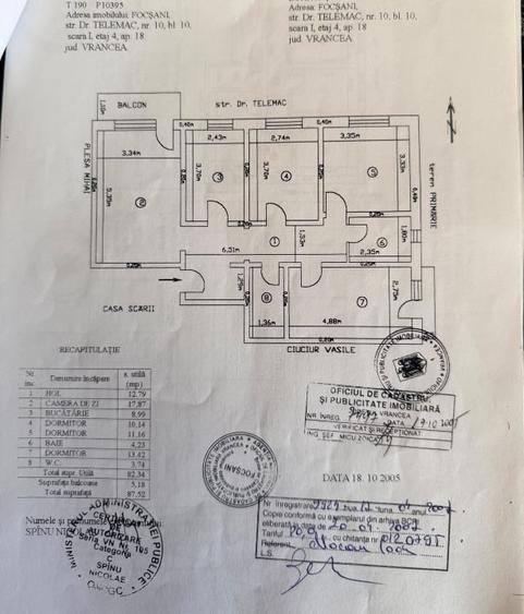 Apartament cu 4 camere decomandat, mobilat în Central