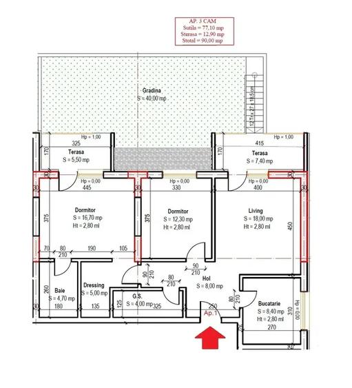 Apartament cu 3 camere decomandat în Theodor Pallady