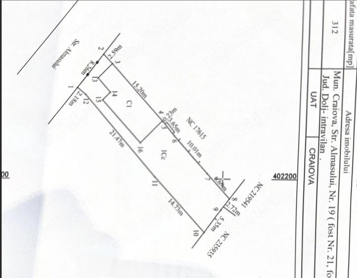 Teren de 312 mp, în Lascăr Catargiu