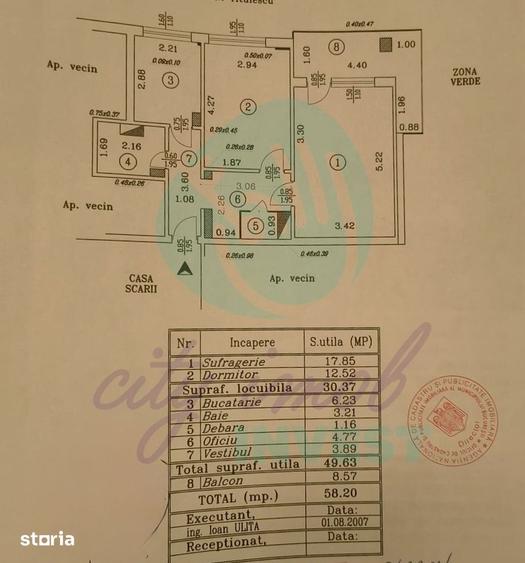 Apartament cu 2 camere decomandat, mobilat în Grivița