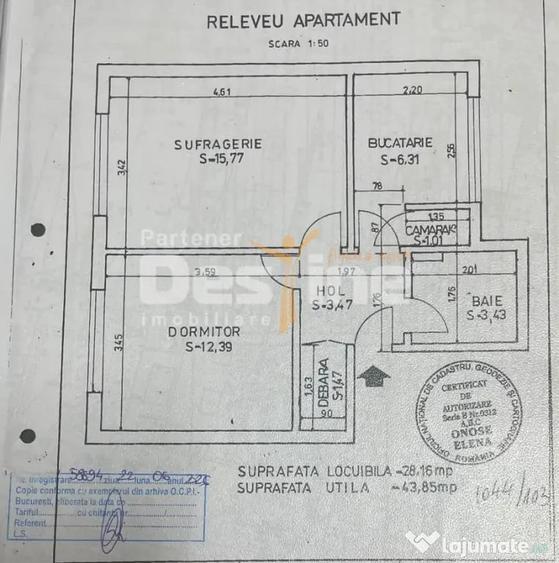 Apartament cu 2 camere decomandat în Drumul Taberei