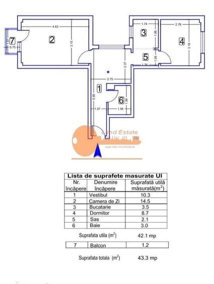 Apartament cu 2 camere decomandat în Drumul Taberei