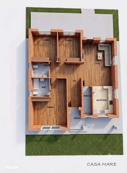 Casă cu 4 camere cu Teren 501 Mp în Sântandrei