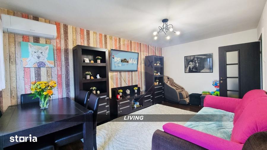 Apartament cu 3 camere decomandat, mobilat în Progresul