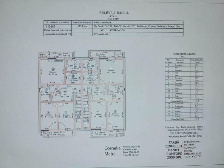 Duplex cu 10 camere cu Teren 512 Mp în Corbeanca