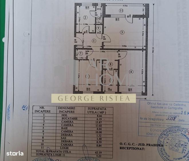 Apartament cu 3 camere decomandat în Vest