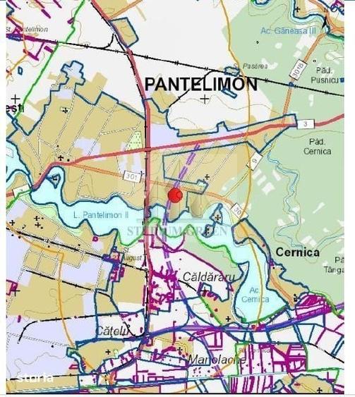 Teren de 12828 mp, în Est