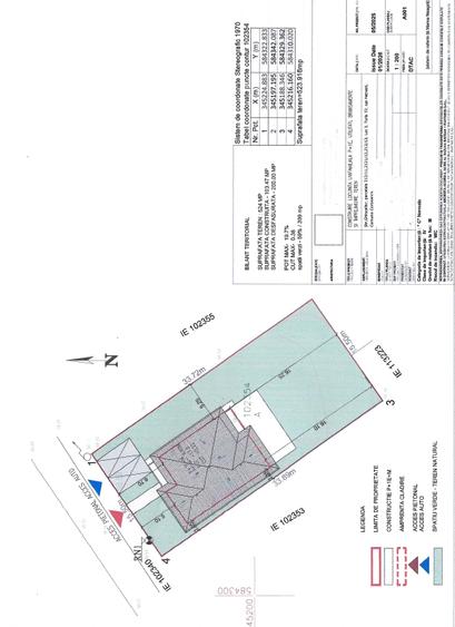 Teren Construcții intravilan de 524 mp, în Corbeanca