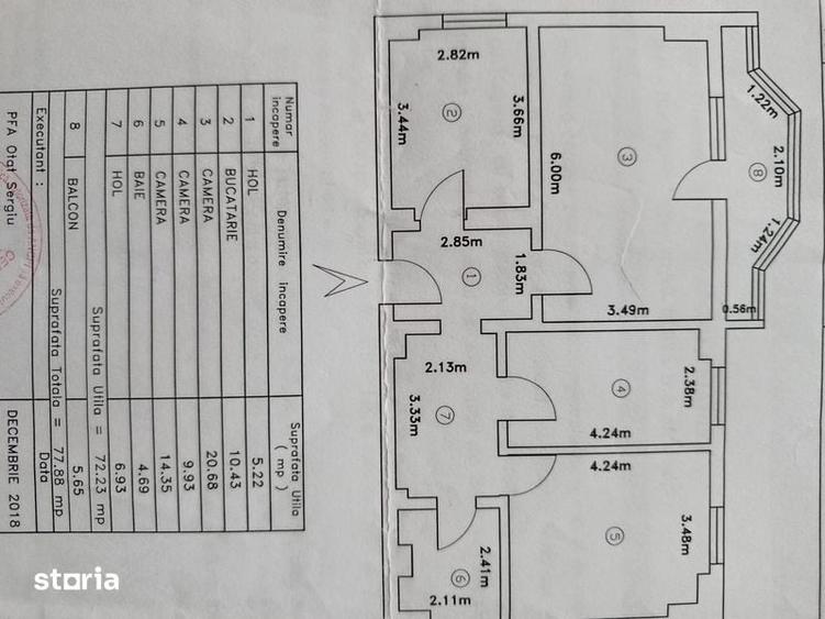 Apartament cu 3 camere în Nicolina