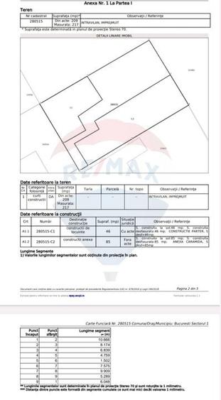 Teren Construcții intravilan de 426 mp, în Bucureștii Noi