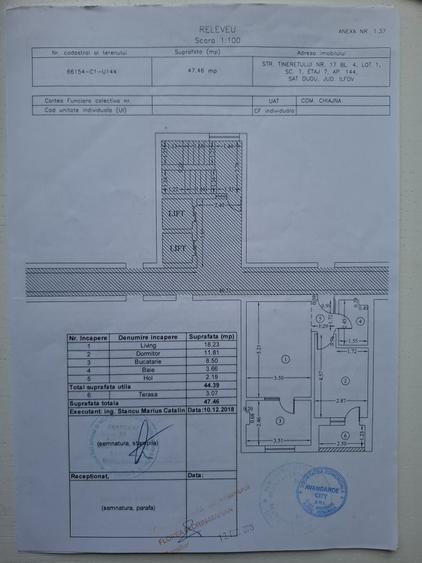 Apartament cu 2 camere decomandat în Roșu