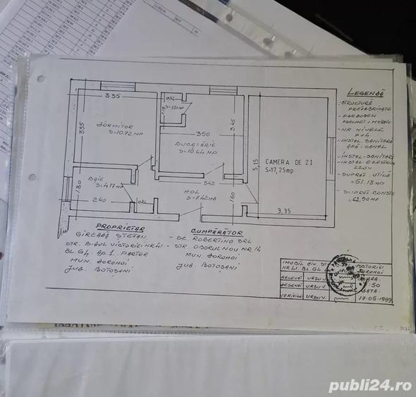Apartament cu 3 camere semidecomandat în Central
