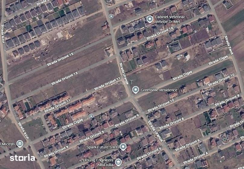 Teren construibil 389 mp. Orizont, central cu toate utilitatile