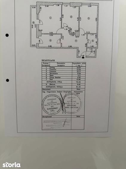 Apartament cu 3 camere în Militari