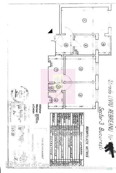 Apartament cu 3 camere decomandat în Liviu Rebreanu