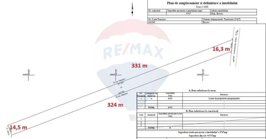 Teren agricol intravilan de 4747 mp, în Centură