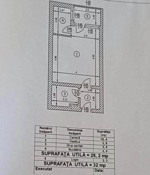 Garsonieră decomandată în Veteranilor