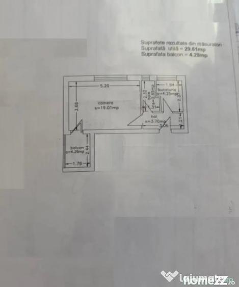 Apartament cu 2 camere semidecomandat în Casa de Cultură