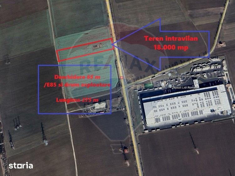 Teren de 18000 mp, în Nord