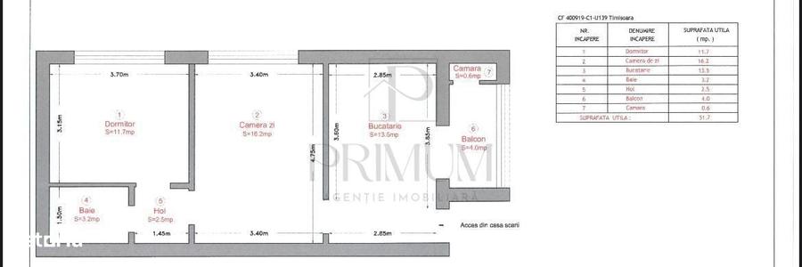 Apartament cu 2 camere semidecomandat în Ultracentral