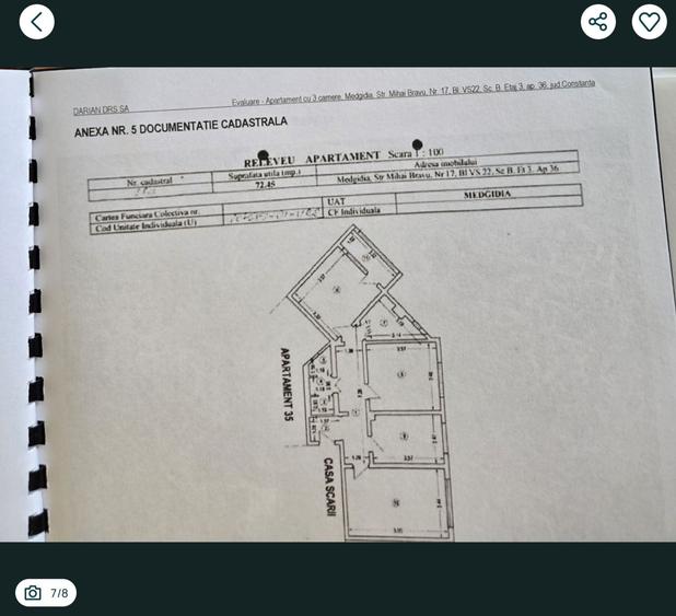 Apartament cu 3 camere decomandat în Central
