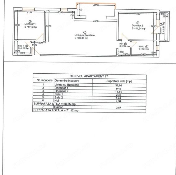 Ap. 3 camere, 71 mp, certif. energetic A, et 5 ( M) - 2