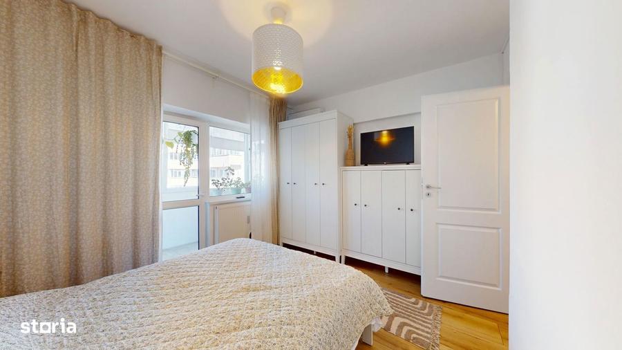 Apartament cu 3 camere decomandat, mobilat în Doamna Ghica