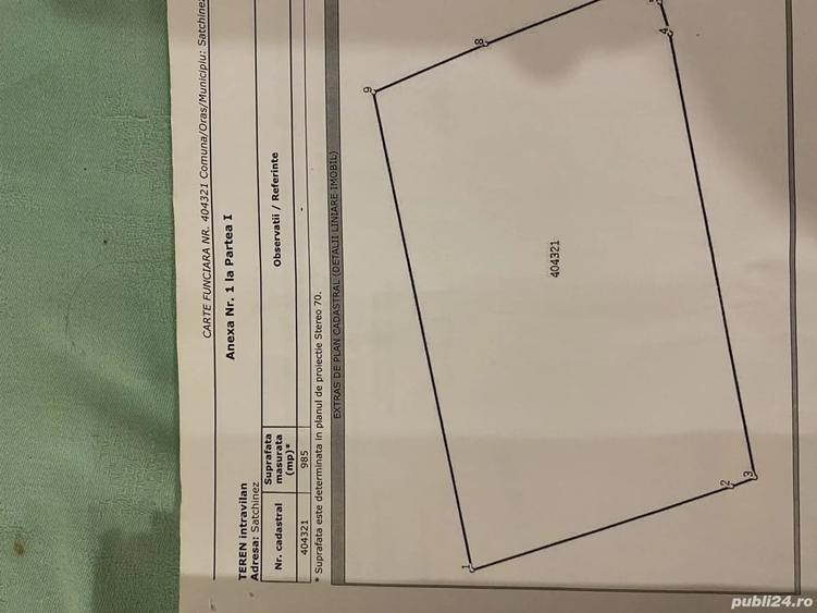 Teren de 1629 mp, în Satchinez
