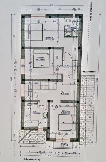 Casă individuală cu 4 camere cu Teren 392 Mp în Dumbrăvița
