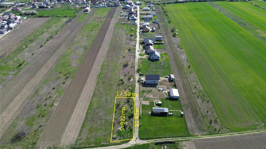 Teren Construcții intravilan de 922 mp, în Central