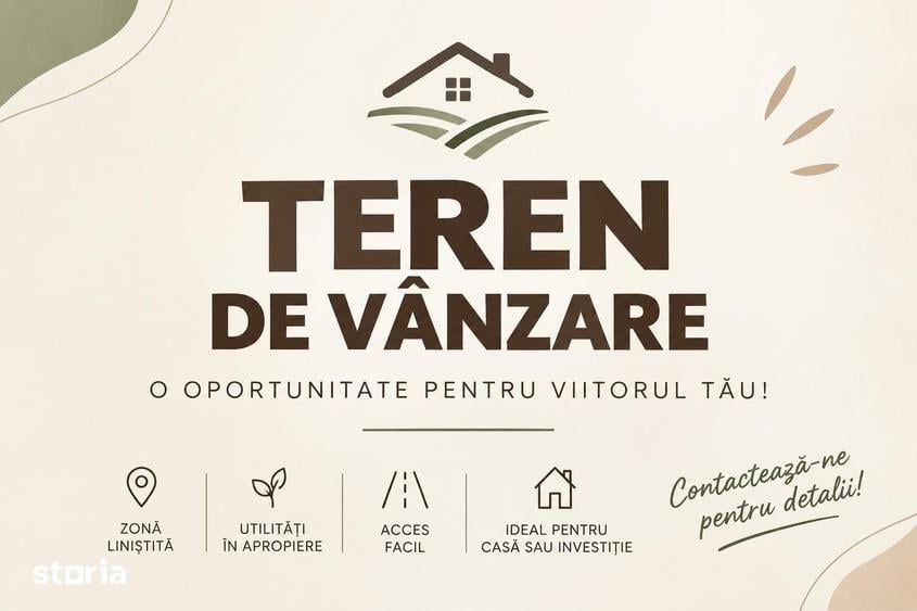 Teren de 468 mp, în Popricani