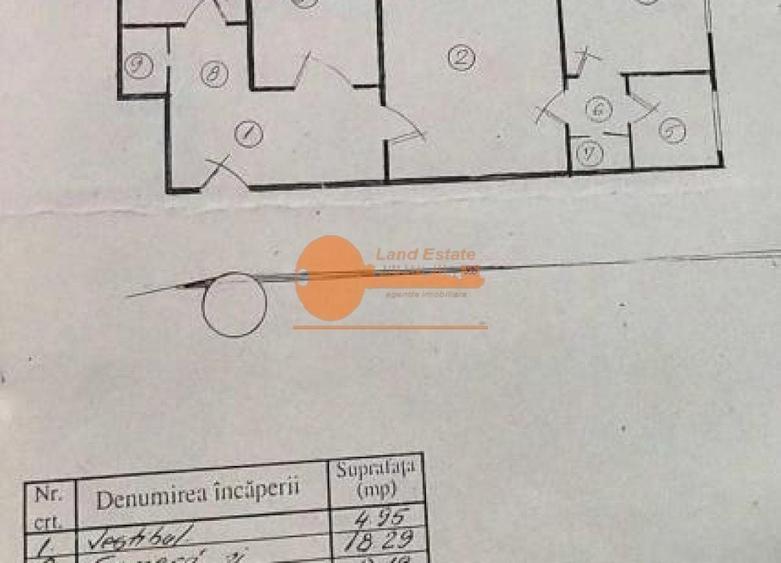 Apartament cu 3 camere semidecomandat în Politehnica